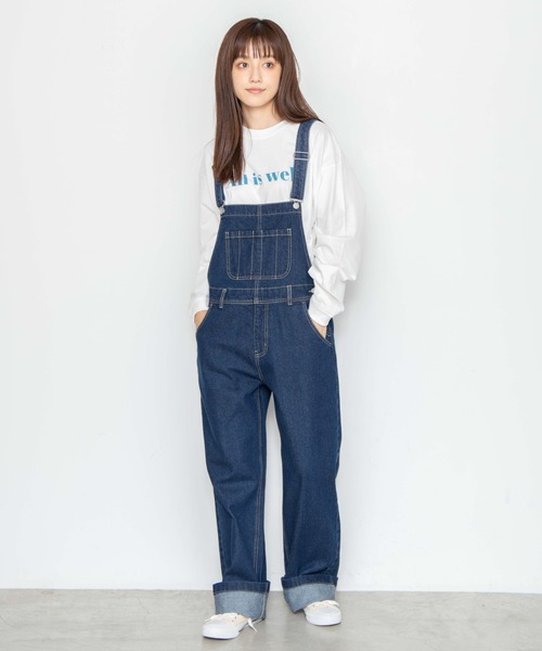 WEGO(ウィゴー)の「WEGO/カラーロゴプリントロンT(Tシャツ/カットソー・レディース・ホワイト/ブルー・SMALL/MEDIUM/LARGE)」の12枚目の写真