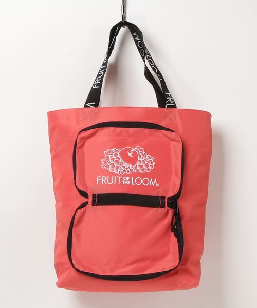 FRUIT OF THE LOOM(フルーツオブザルーム)の「FRUIT OF THE LOOM PACK COOLER TOTE(エコバッグ/サブバッグ・レディース・ブラック/パープル/レッド/サックスブルー/ピンク/イエロー・FREE)」の9枚目の写真