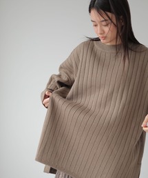 AMERICAN HOLIC | リブ編みサイドスリットニットチュニック(ニット/セーター)