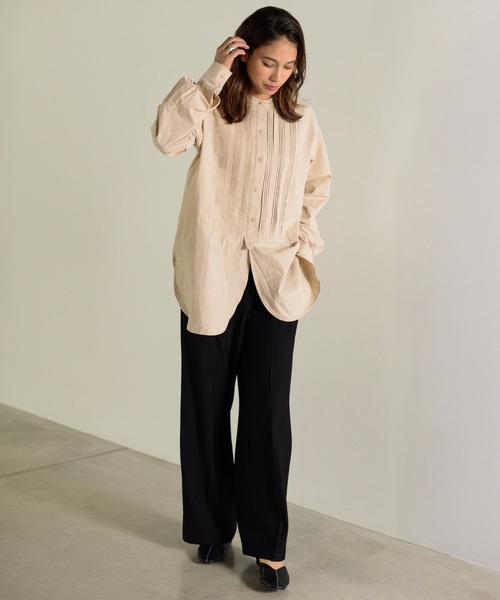 Auntie Rosa Holiday（アンティローザホリデー）の「ピンタックブラウス（シャツ/ブラウス・レディース・ホワイト/ブラック/ベージュ・FREE）」の15枚目の写真