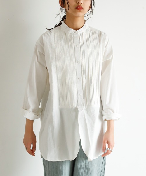 Auntie Rosa Holiday（アンティローザホリデー）の「ピンタックブラウス（シャツ/ブラウス・レディース・ホワイト/ブラック/ベージュ・FREE）」の18枚目の写真