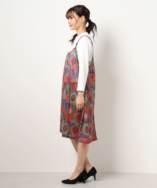 チチカカ（チチカカ）の「オーナメントパッチキャミワンピース（ワンピース・レディース・ネイビー/レッド/イエロー・FREE）」の17枚目の写真