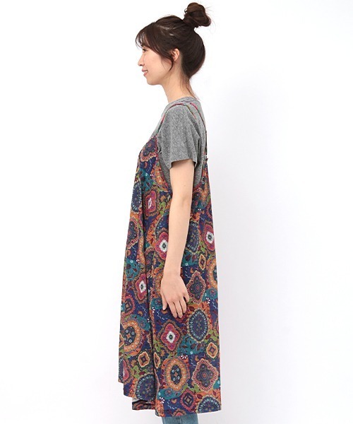 チチカカ（チチカカ）の「オーナメントパッチキャミワンピース（ワンピース・レディース・ネイビー/レッド/イエロー・FREE）」の8枚目の写真