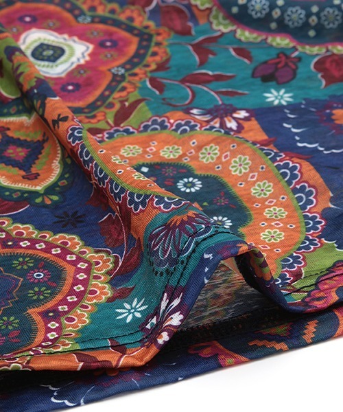 チチカカ（チチカカ）の「オーナメントパッチキャミワンピース（ワンピース・レディース・ネイビー/レッド/イエロー・FREE）」の14枚目の写真