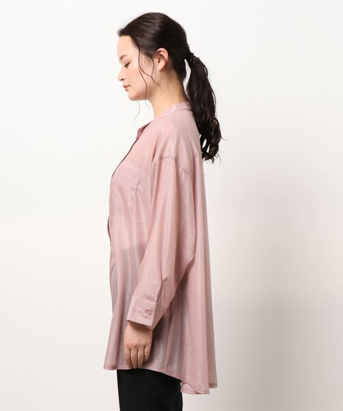 jumelle（ジュメロ）の「シアーブラウス（シャツ/ブラウス・レディース・ベージュ/ピンク・FREE）」の9枚目の写真