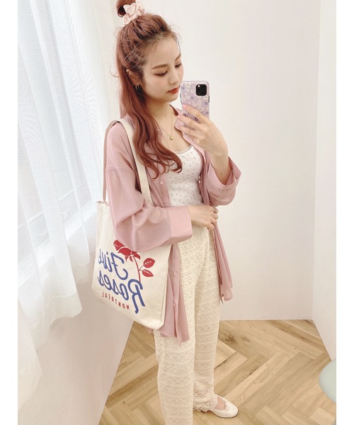 jumelle（ジュメロ）の「シアーブラウス（シャツ/ブラウス・レディース・ベージュ/ピンク・FREE）」の3枚目の写真