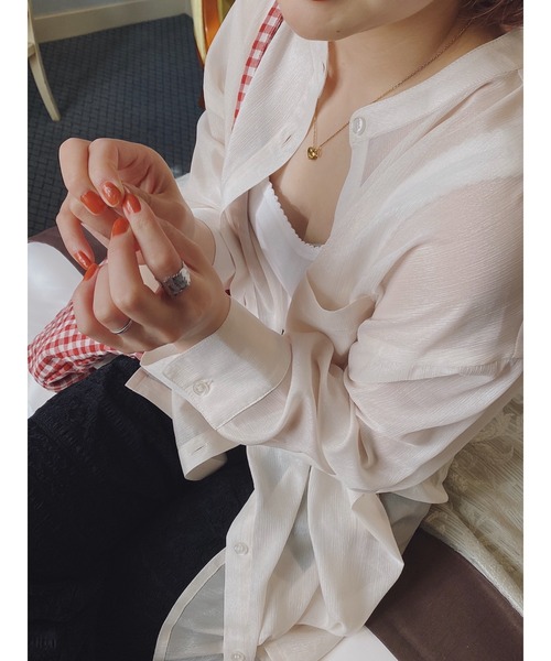 jumelle（ジュメロ）の「シアーブラウス（シャツ/ブラウス・レディース・ベージュ/ピンク・FREE）」の20枚目の写真