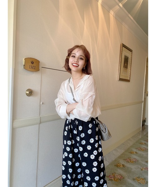 jumelle（ジュメロ）の「シアーブラウス（シャツ/ブラウス・レディース・ベージュ/ピンク・FREE）」の13枚目の写真