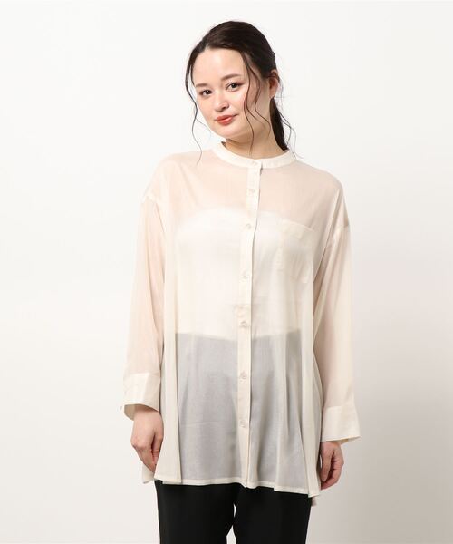 jumelle（ジュメロ）の「シアーブラウス（シャツ/ブラウス・レディース・ベージュ/ピンク・FREE）」の10枚目の写真