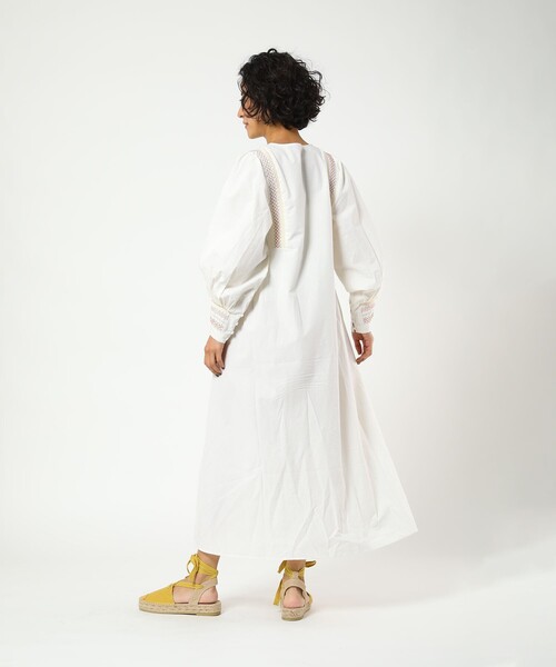 フリークストア　フリーダ　刺繍ワンピース FREAK'S STORE ワンピース Freada/フリーダ インド 花刺繍