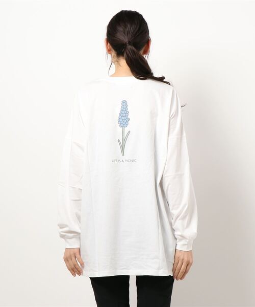 ROPE' PICNIC（ロペピクニック）の「【ＷEB限定】【miffy×ROPE' PICNIC】ロングＴシャツ（Tシャツ/カットソー・レディース・イエロー/ホワイト系その他3/サックスブルー/オフホワイト/ホワイト系その他・38）」の8枚目の写真