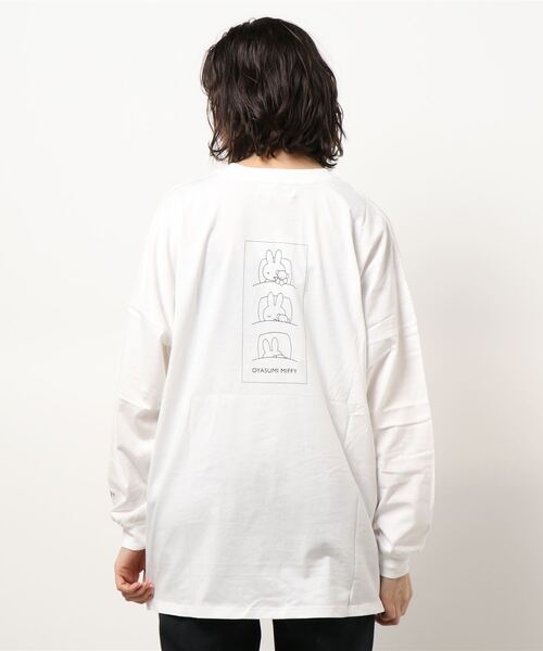 ROPE' PICNIC（ロペピクニック）の「【ＷEB限定】【miffy×ROPE' PICNIC】ロングＴシャツ（Tシャツ/カットソー・レディース・イエロー/ホワイト系その他3/サックスブルー/オフホワイト/ホワイト系その他・38）」の10枚目の写真