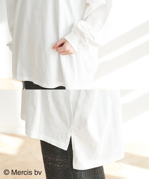 ROPE' PICNIC（ロペピクニック）の「【ＷEB限定】【miffy×ROPE' PICNIC】ロングＴシャツ（Tシャツ/カットソー・レディース・イエロー/ホワイト系その他3/サックスブルー/オフホワイト/ホワイト系その他・38）」の15枚目の写真