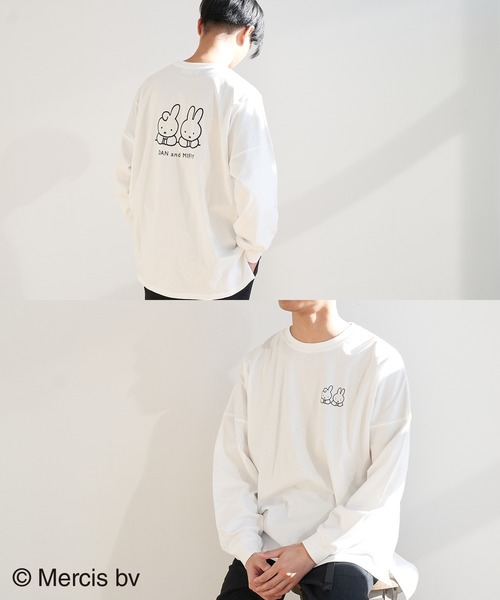 ROPE' PICNIC（ロペピクニック）の「【ＷEB限定】【miffy×ROPE' PICNIC】ロングＴシャツ（Tシャツ/カットソー・レディース・イエロー/ホワイト系その他3/サックスブルー/オフホワイト/ホワイト系その他・38）」の22枚目の写真