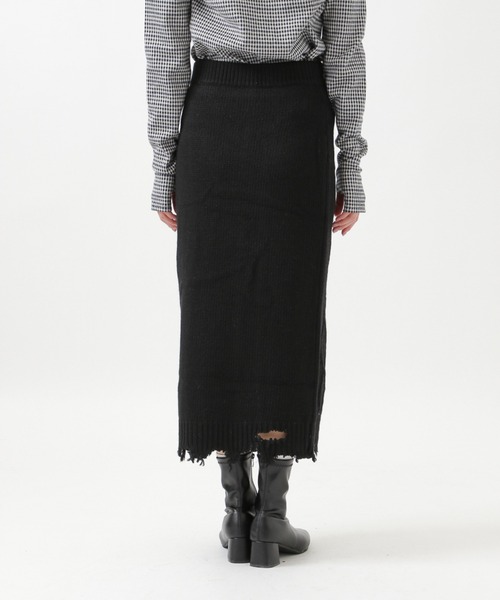 ROCKET x LUNCH(ロケットアンドランチ)の「The Rocket/DAMAGE KNITスカート 2929033(スカート・レディース・ブラック・SMALL/MEDIUM)」の11枚目の写真