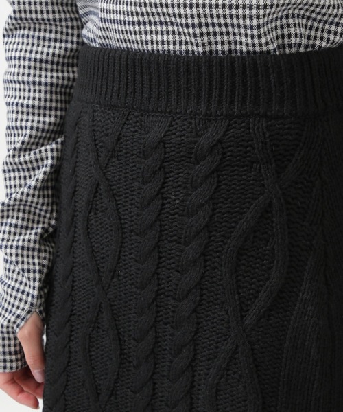 ROCKET x LUNCH(ロケットアンドランチ)の「The Rocket/DAMAGE KNITスカート 2929033(スカート・レディース・ブラック・SMALL/MEDIUM)」の10枚目の写真