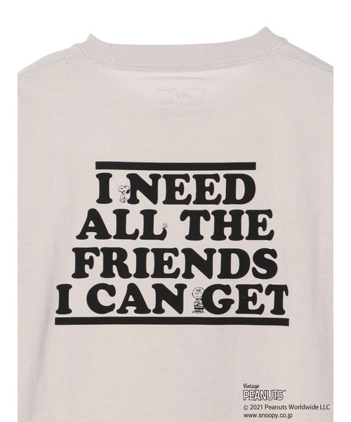 Vintage PEANUTS（ビンテージピーナッツ）の「PEANUTS TEE　＊☆（Tシャツ/カットソー・レディース・アイボリー・MEDIUM/LL/SMALL/LARGE）」の2枚目の写真