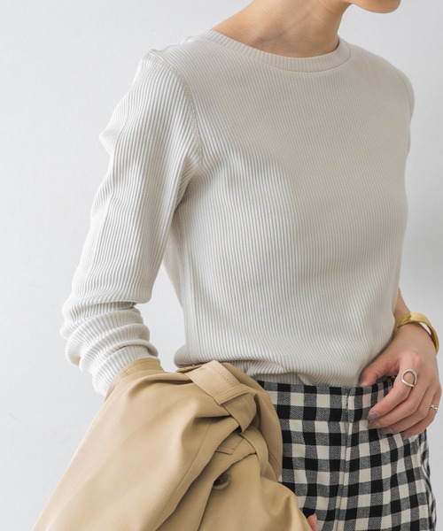 【新品未使用】アニュアンス ベルスリーブリブカットソー URBAN RESEARCH（アーバンリサーチ）の「ロングスリーブリブカットソー