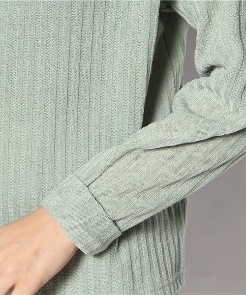 Kastane（カスタネ）の「【Kastane】ハイネックプルオーバー（Tシャツ/カットソー・レディース・ミント/レッド・FREE）」の5枚目の写真