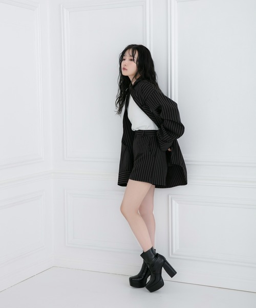 ANDGEEBEE(アンジービー)の「ストライプショーパン(その他パンツ・レディース・ベージュ/ブラック・MEDIUM)」の20枚目の写真