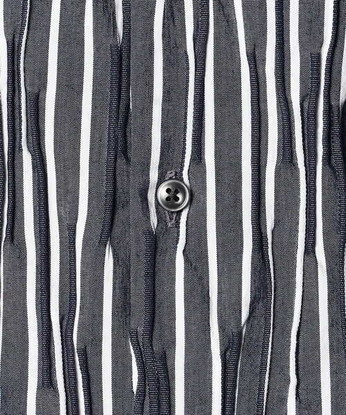 Stutostein Nolley's（シュテットシュタインノーリーズ）の「スキッパーバンドカラーシャツ（シャツ/ブラウス・メンズ・グレイッシュベージュ/ネイビー・S/L/M）」の9枚目の写真