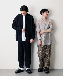 JOURNAL STANDARD | 【シャツ+パンツ+巾着袋3点セット】スプリング ホームウェア セットアップ /オーバーサイズ/バンドカラーシャツ/バルーンパンツ［8色展開/ペイズリー/バンダナ/無地/総柄］[ユニセックス対応](セットアップ)
