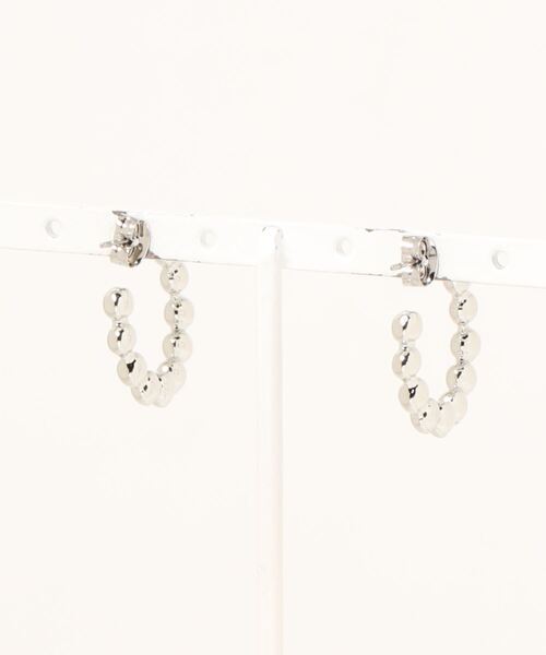 natural couture（ナチュラルクチュール）の「つぶつぶフープピアス（ピアス（両耳用）・レディース・シルバー/ゴールド・FREE）」の8枚目の写真