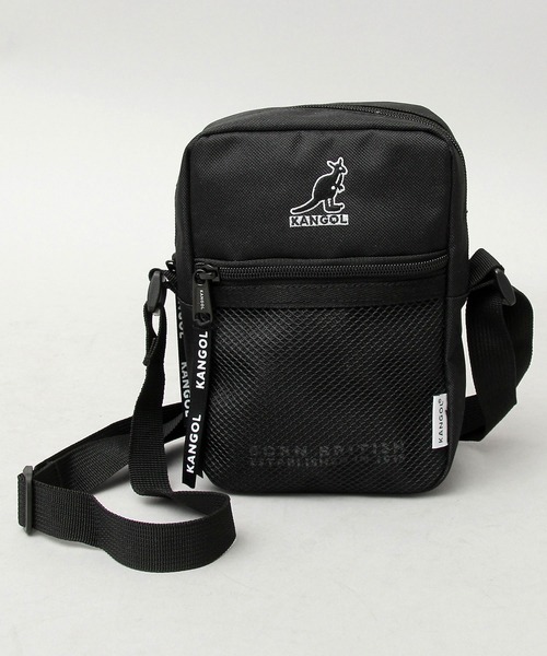 KANGOL（カンゴール）の「メッシュポケット 縦型 ミニショルダーバッグ（ショルダーバッグ・メンズ・ブラック/ブラック系その他・FREE）」の11枚目の写真