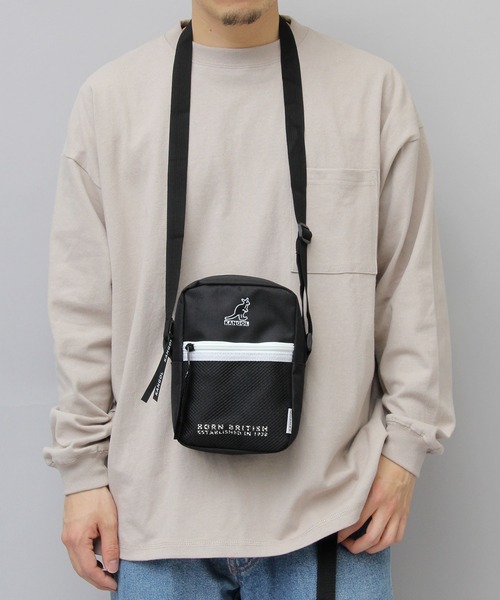 KANGOL（カンゴール）の「メッシュポケット 縦型 ミニショルダーバッグ（ショルダーバッグ・メンズ・ブラック/ブラック系その他・FREE）」の17枚目の写真