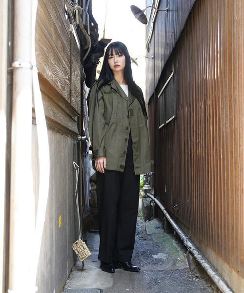 MILITARY（ミリタリー）の「実物 新品 デッドストック フランス軍 F-1ジャケット 2ポケット（ミリタリージャケット・メンズ・オリーブ・120L）」の11枚目の写真