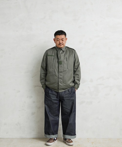 MILITARY（ミリタリー）の「実物 新品 デッドストック フランス軍 F-1ジャケット 2ポケット（ミリタリージャケット・メンズ・オリーブ・120L）」の16枚目の写真