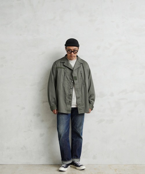 MILITARY（ミリタリー）の「実物 新品 デッドストック フランス軍 F-1ジャケット 2ポケット（ミリタリージャケット・メンズ・オリーブ・120L）」の13枚目の写真