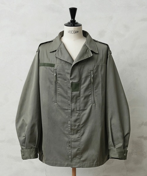 MILITARY（ミリタリー）の「実物 新品 デッドストック フランス軍 F-1ジャケット 2ポケット（ミリタリージャケット・メンズ・オリーブ・120L）」の20枚目の写真