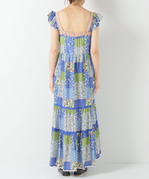 IENA LA BOUCLE（イエナラブークル）の「IENA LA BOUCLE パッチワーク プリントワンピース◆（ワンピース・レディース・ブルー・FREE）」の14枚目の写真