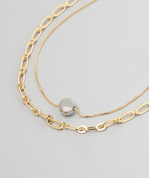 JEANASIS（ジーナシス）の「マルチWAYボールネックレス/944276（ネックレス・レディース・シルバー/ゴールド・FREE）」の9枚目の写真