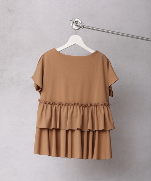 ap retro(アプレトロ)の「バック2段フリルTEE【ZOZO限定アイテム】(Tシャツ/カットソー・レディース・ホワイト/ブラック/ベージュ/ネイビー・FREE)」の22枚目の写真