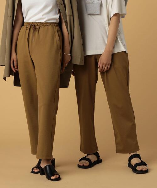 FEELING MADE（フィーリングメイド）の「FEELING MADE ストレッチポンチ ジョガーパンツ（その他パンツ・レディース・ダークグリーン/ダークグレー/ブラック/ベージュ・MEDIUM/LARGE/SMALL）」の4枚目の写真