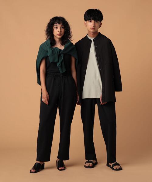 FEELING MADE（フィーリングメイド）の「FEELING MADE ストレッチポンチ ジョガーパンツ（その他パンツ・レディース・ダークグリーン/ダークグレー/ブラック/ベージュ・MEDIUM/LARGE/SMALL）」の6枚目の写真