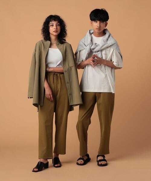 FEELING MADE（フィーリングメイド）の「FEELING MADE ストレッチポンチ ジョガーパンツ（その他パンツ・レディース・ダークグリーン/ダークグレー/ブラック/ベージュ・MEDIUM/LARGE/SMALL）」の14枚目の写真