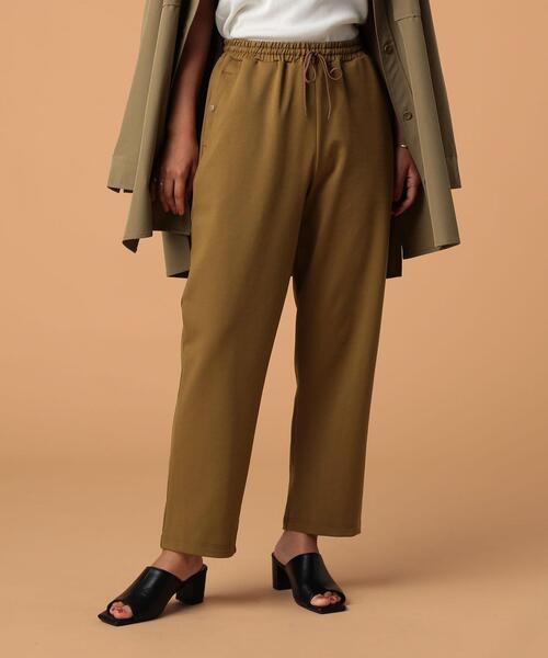 FEELING MADE（フィーリングメイド）の「FEELING MADE ストレッチポンチ ジョガーパンツ（その他パンツ・レディース・ダークグリーン/ダークグレー/ブラック/ベージュ・MEDIUM/LARGE/SMALL）」の15枚目の写真