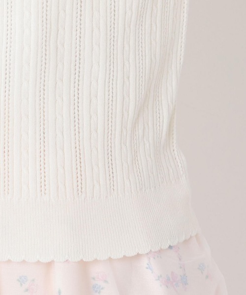 LODISPOTTO（ロディスポット）の「Favorite color ショルダーリボンニット（ニット/セーター・レディース・ホワイト/ブラック/ピンク/レッド/イエロー/ライトグリーン/ブルー/ラベンダー・MEDIUM）」の14枚目の写真