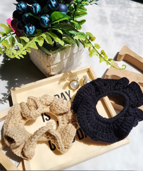 WESTSEA（ウエストシー）の「シュシュ ヘアゴム アクセサリー  韓国デザイン（シュシュ・レディース・その他3/その他1/その他4/その他8/その他6/その他7/その他2/その他5/その他/ホワイト系その他・FREE）」の7枚目の写真