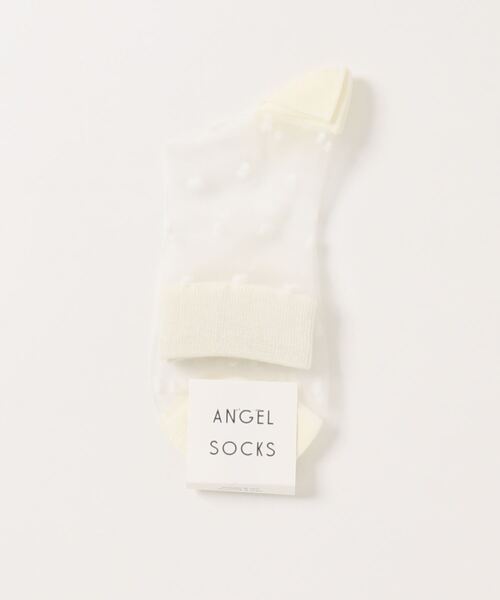 ALAND（エーランド）の「AngelSocks／シアーDOTソックス　2945816（ソックス/靴下・レディース・ブルー/アイボリー/パープル/スモーク/ブラック・FREE）」の15枚目の写真