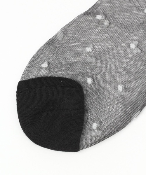 ALAND（エーランド）の「AngelSocks／シアーDOTソックス　2945816（ソックス/靴下・レディース・ブルー/アイボリー/パープル/スモーク/ブラック・FREE）」の9枚目の写真