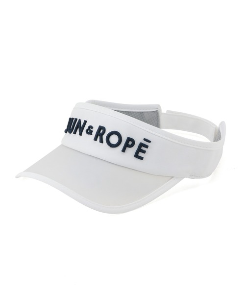 JUN&ROPE'（ジュンアンドロペ）の「セルクリアバイザー（サンバイザー・レディース・ホワイト/ブラック/ピンク・FREE）」の2枚目の写真