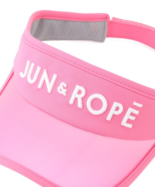 JUN&ROPE'（ジュンアンドロペ）の「セルクリアバイザー（サンバイザー・レディース・ホワイト/ブラック/ピンク・FREE）」の9枚目の写真