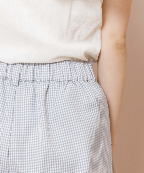 flower（フラワー）の「ギンガムテーパードパンツ（その他パンツ・レディース・ブラウン/グレー・FREE）」の14枚目の写真
