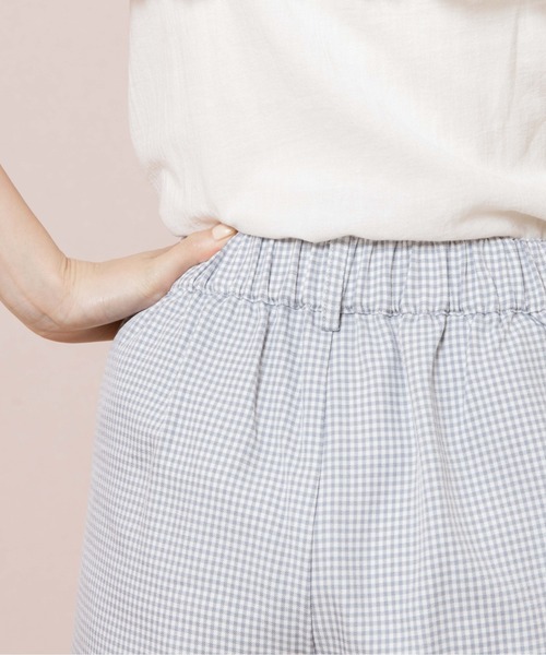 flower（フラワー）の「ギンガムテーパードパンツ（その他パンツ・レディース・ブラウン/グレー・FREE）」の15枚目の写真