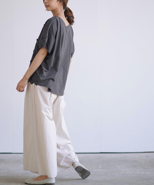 rps（アールピーエス）の「３Ｄ刺繍レースプルオーバー（シャツ/ブラウス・レディース・チャコールグレー/オフホワイト/ミント・M）」の11枚目の写真