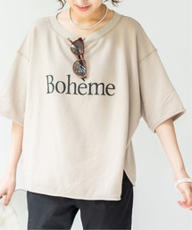 IENA | Boheme ハーフスリーブ裏毛プルオーバー◆(Tシャツ/カットソー)